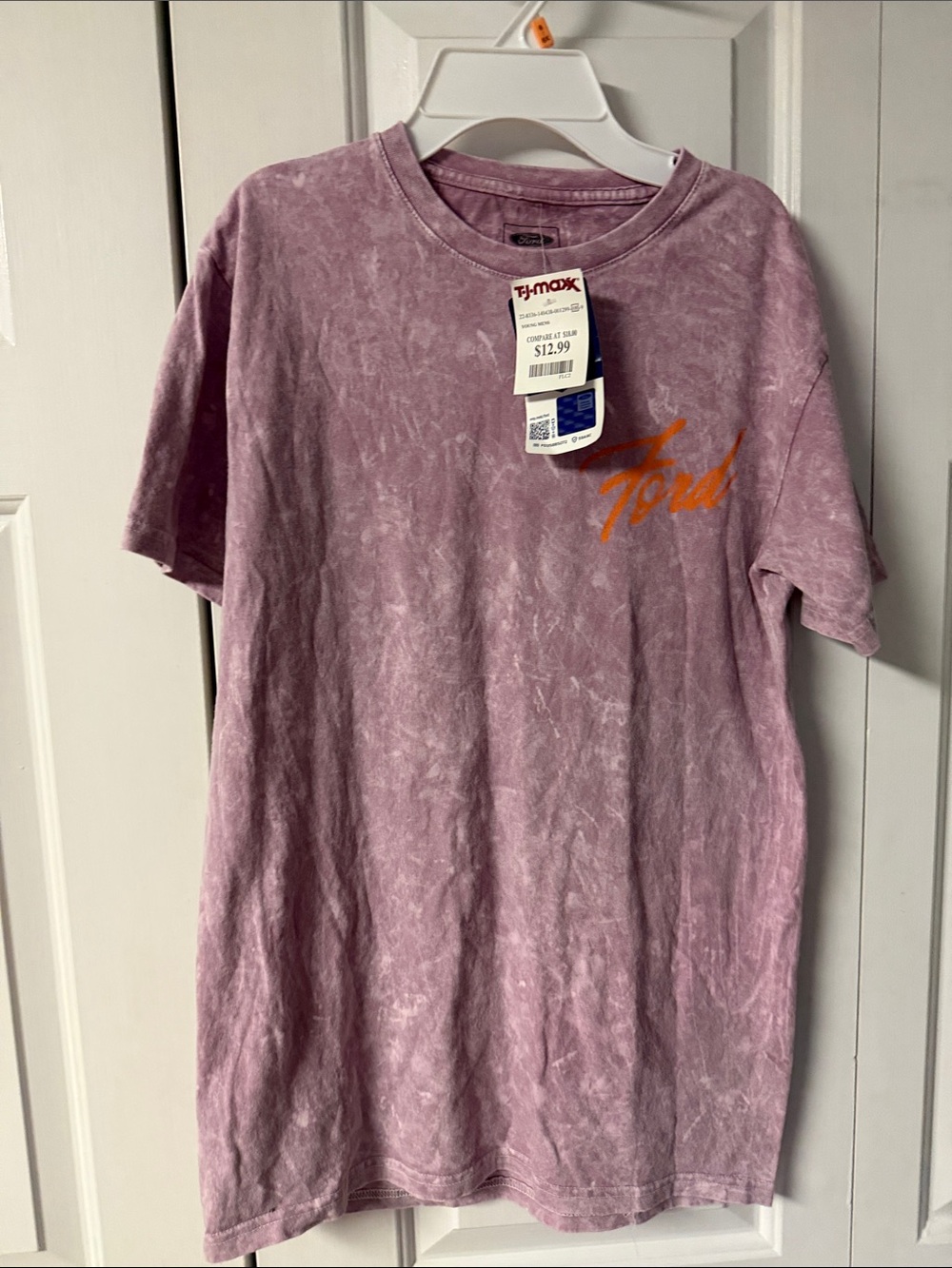 Ford Mauve Tee with Black Logo Print